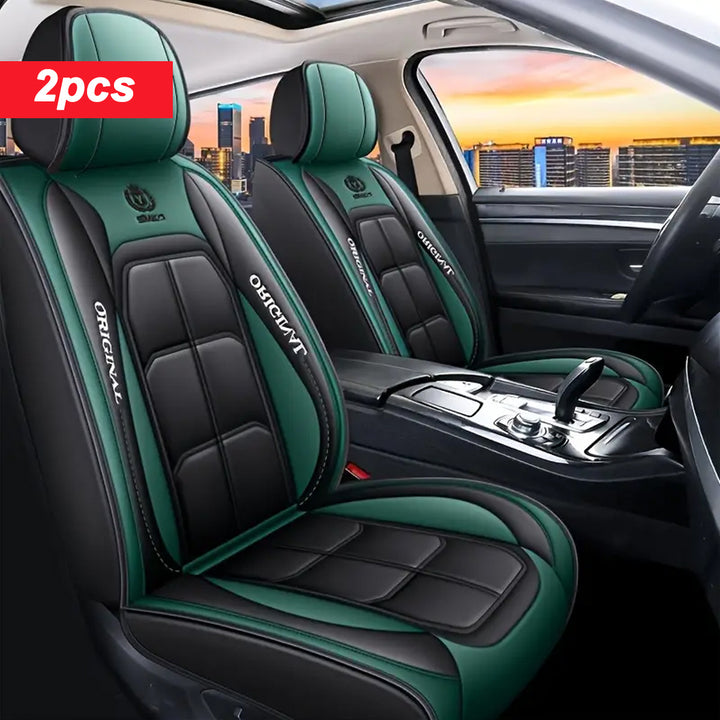2pcs Premium Faux Leather Car Seat Covers - Fit, All-Season Protection for Pickup & SUVs - Auto Interior Accessories