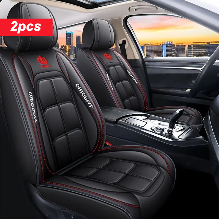 2pcs Premium Faux Leather Car Seat Covers - Fit, All-Season Protection for Pickup & SUVs - Auto Interior Accessories