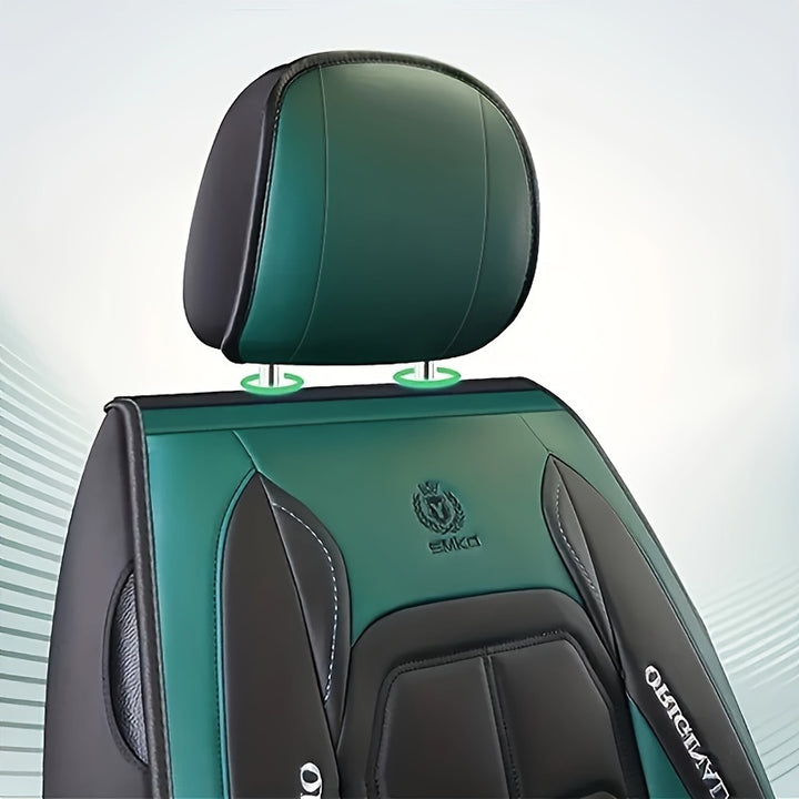 2pcs Premium Faux Leather Car Seat Covers - Fit, All-Season Protection for Pickup & SUVs - Auto Interior Accessories