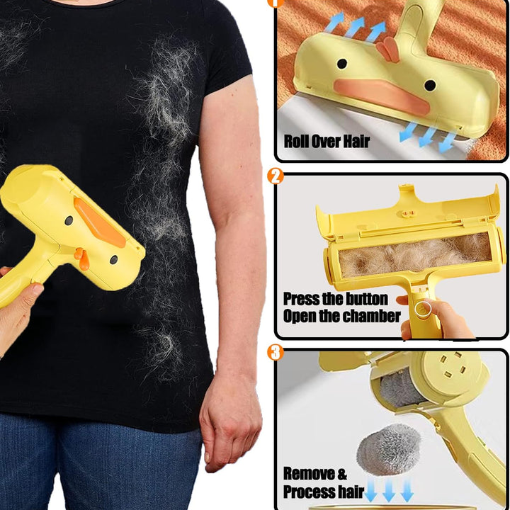 Pet Hair Remover Reusable Cat And Dog Hair Remover For Furniture Sofa Or Bedding Portable Multi-surface Lint Roller And Fur Removal Tool Animal Two-way Hair Remover