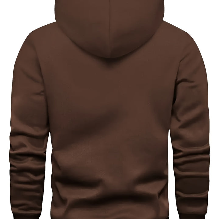 Comfy LOCK Graphic Print Hoodie - Men's Fashion Casual Long Sleeve Pullover with Drawstring - Ideal for Daily and Outdoor Wear, Soft and Breathable Fabric, Relaxed Fit for Ultimate Comfort