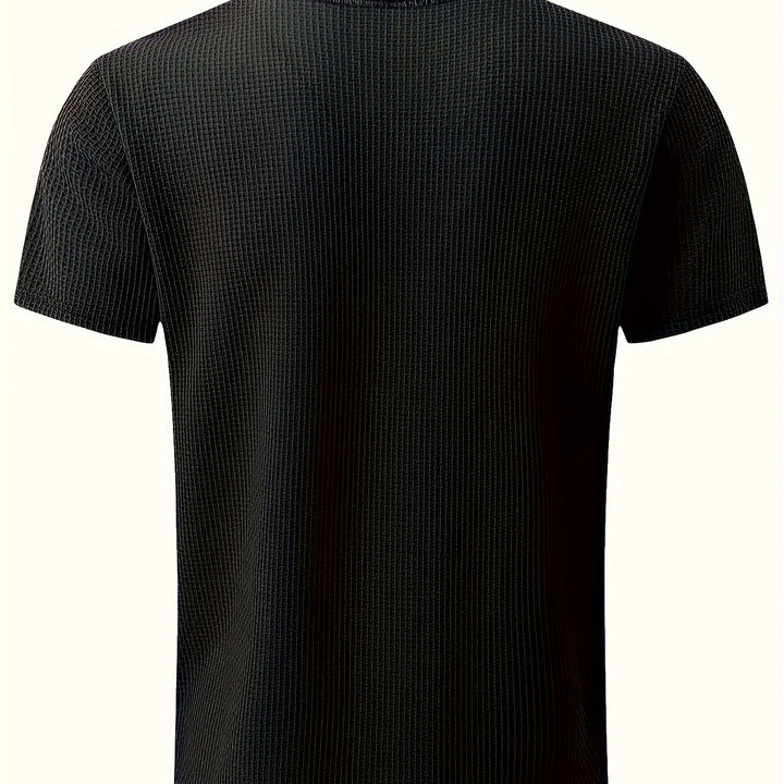Classic Fit Men's Crew Neck Short Sleeve T-Shirt - Soft, Breathable, Comfy, Stylish Summer Top - Perfect for Casual Wear, Outdoor Activities, and Travel