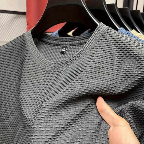 Classic Fit Men's Crew Neck Short Sleeve T-Shirt - Soft, Breathable, Comfy, Stylish Summer Top - Perfect for Casual Wear, Outdoor Activities, and Travel
