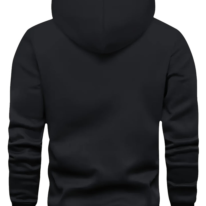 Comfy LOCK Graphic Print Hoodie - Men's Fashion Casual Long Sleeve Pullover with Drawstring - Ideal for Daily and Outdoor Wear, Soft and Breathable Fabric, Relaxed Fit for Ultimate Comfort