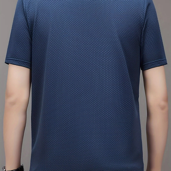 Classic Fit Men's Crew Neck Short Sleeve T-Shirt - Soft, Breathable, Comfy, Stylish Summer Top - Perfect for Casual Wear, Outdoor Activities, and Travel