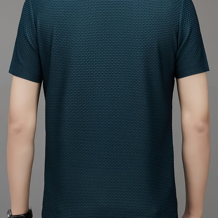 Classic Fit Men's Crew Neck Short Sleeve T-Shirt - Soft, Breathable, Comfy, Stylish Summer Top - Perfect for Casual Wear, Outdoor Activities, and Travel